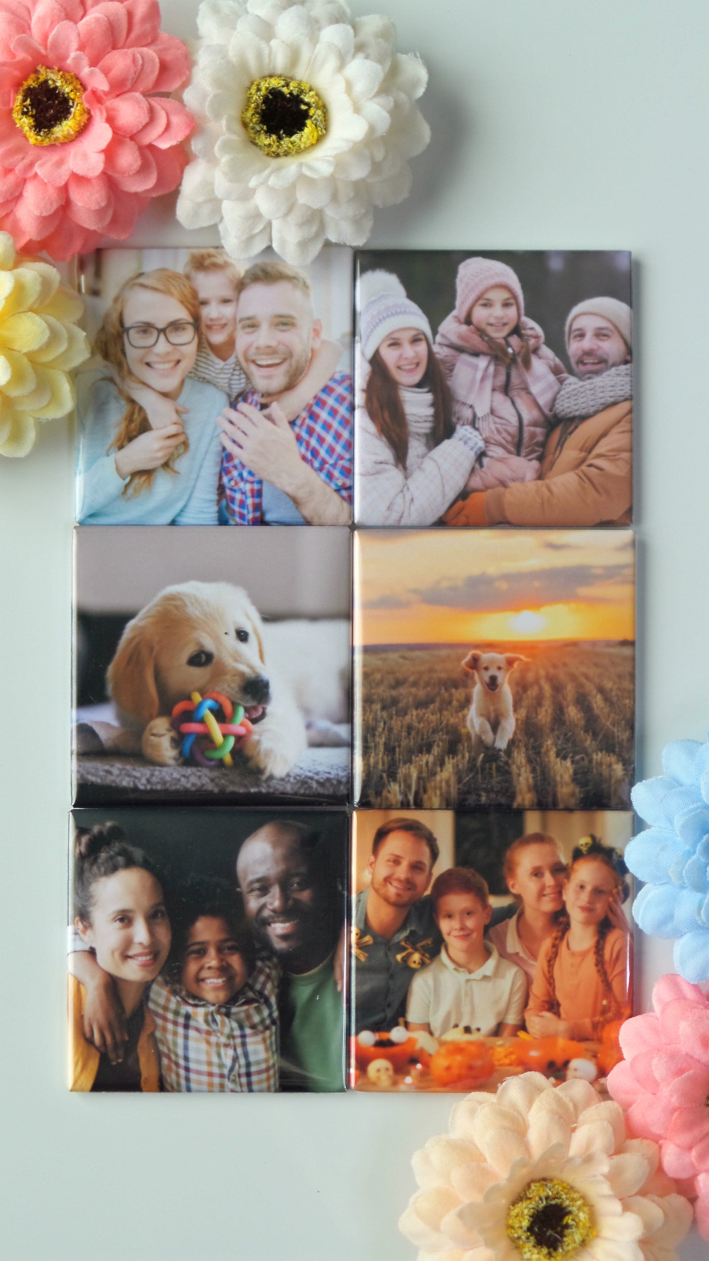 Custom Photo Magnets for 6 sets [Fridge Magnets]