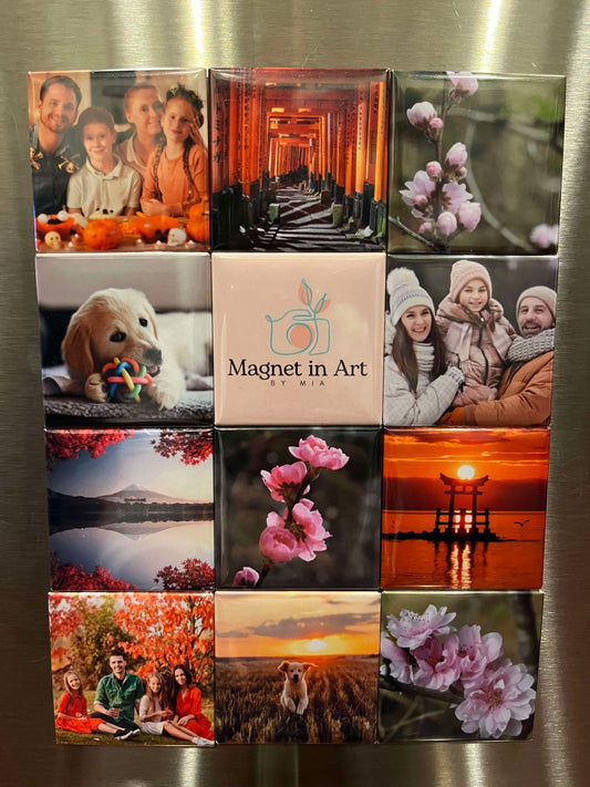 Custom Photo Magnets for 100 sets [Fridge Magnets]