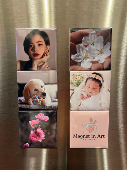 Custom Photo Magnets for 6 sets [Fridge Magnets]